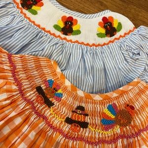 Two Thanksgiving Dresses 6m